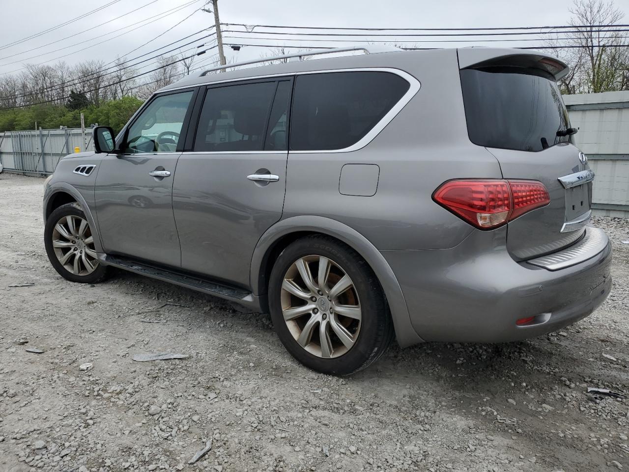 2012 Infiniti QX56 VIN JN8AZ2NE4C9017723 Copart auction photo, mechanical / minor dent/scratches damage thumbnail 2