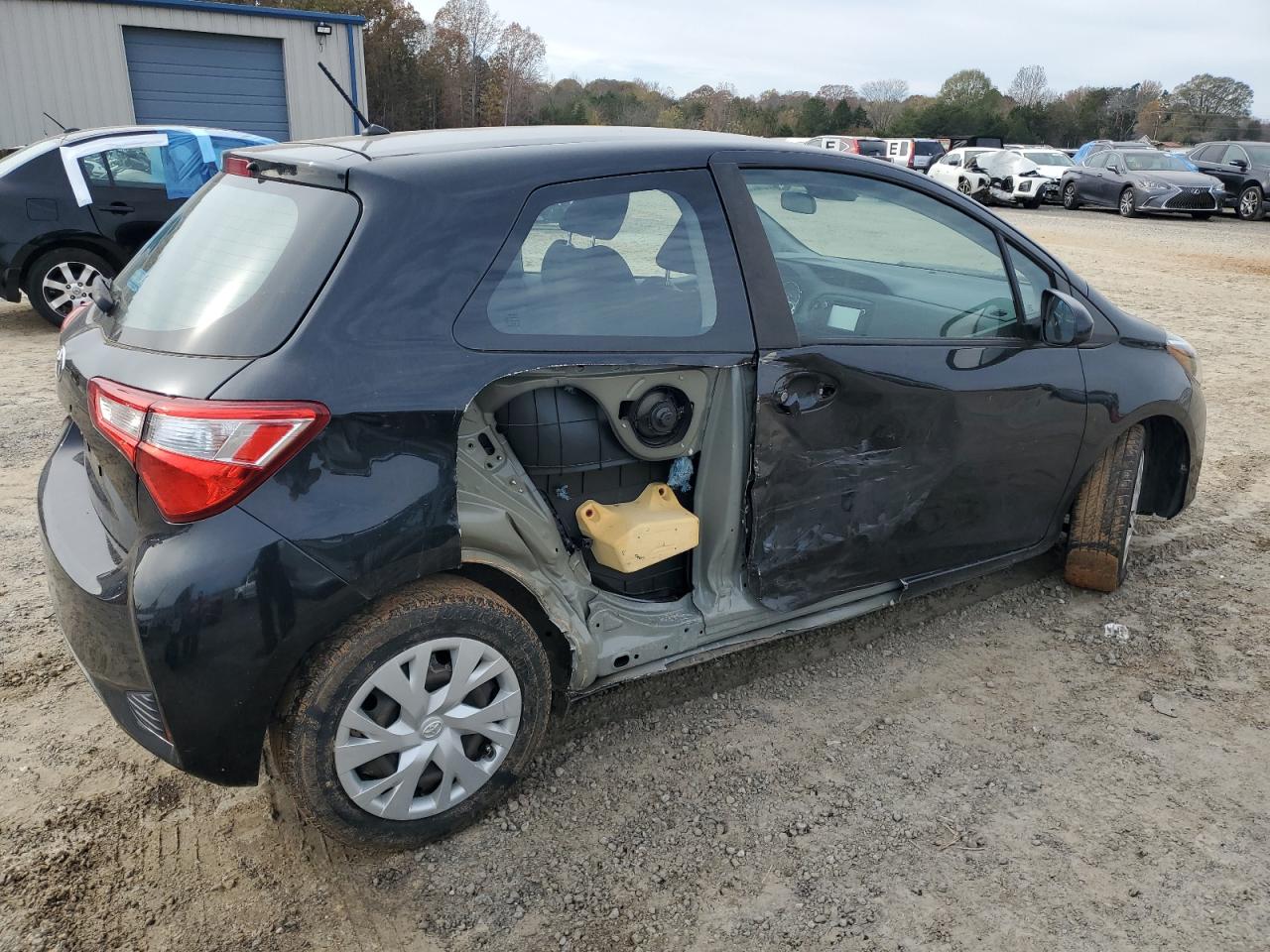 2018 Toyota Yaris VIN VNKJTUD33JA097608 Copart auction photo, side / rejected repair damage thumbnail 3