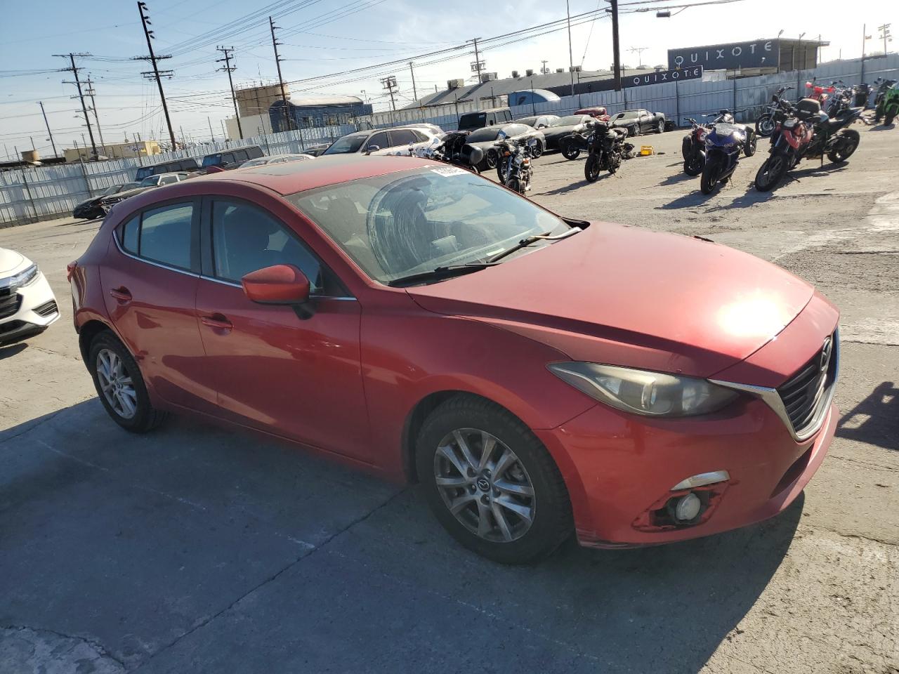 2015 Mazda 3 VIN JM1BM1L74F1272792 Copart auction photo, rear end damage thumbnail 4