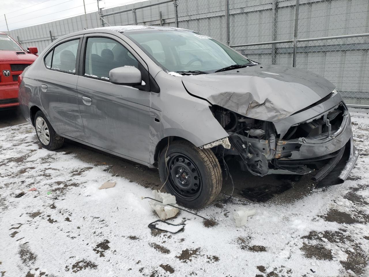 2017 Mitsubishi Mirage VIN ML32F3FJ4HH003587 Copart auction photo, front end damage thumbnail 4