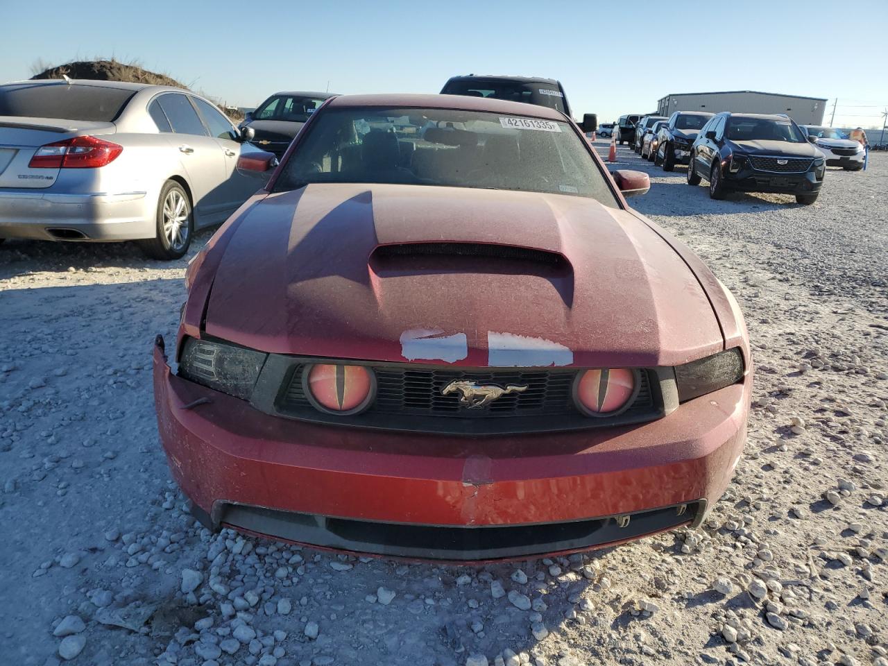 2010 Ford Mustang VIN 1ZVBP8CH8A5138181 Copart auction photo, front end / top/roof damage thumbnail 5