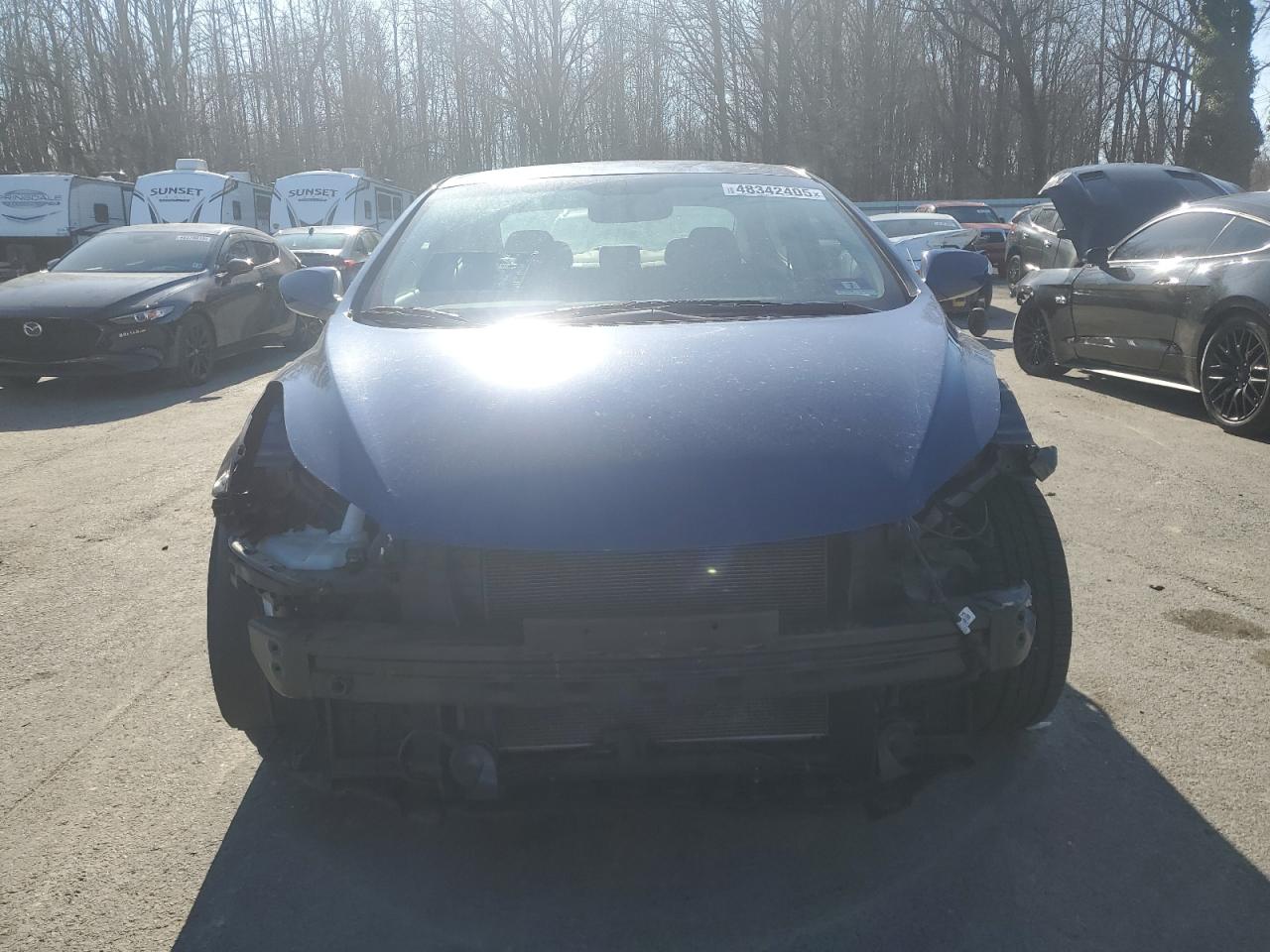 2013 Hyundai Elantra VIN KMHDH4AE7DU775272 Copart auction photo, minor dent/scratches / front end damage thumbnail 5