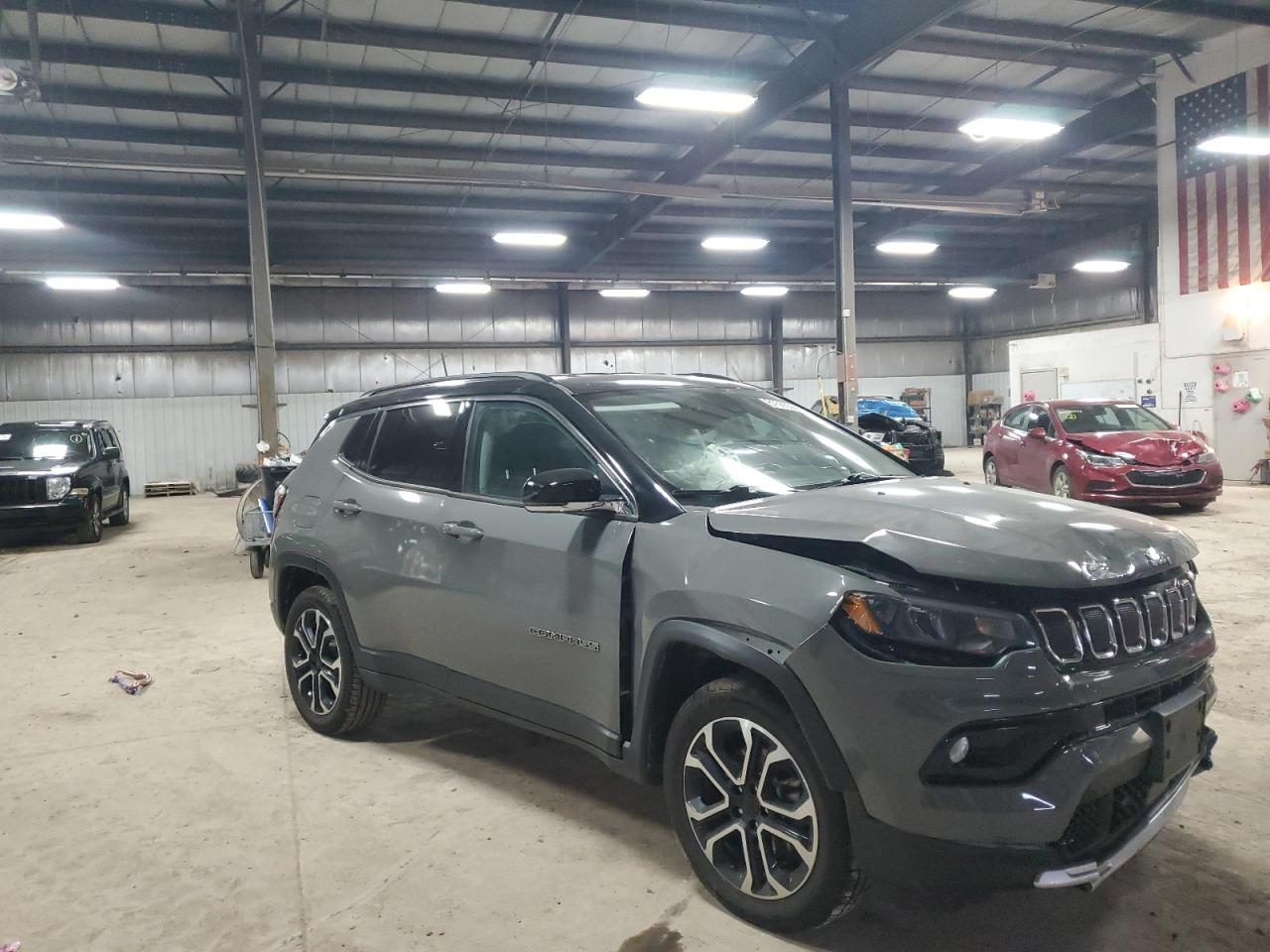 2022 Jeep Compass VIN 3C4NJDCB1NT142262 Copart auction photo, front end damage thumbnail 4