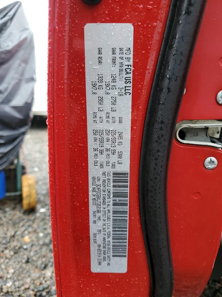 2018 Dodge Journey VIN 3C4PDCGBXJT353166 Copart auction photo, rear end / front end damage thumbnail 15