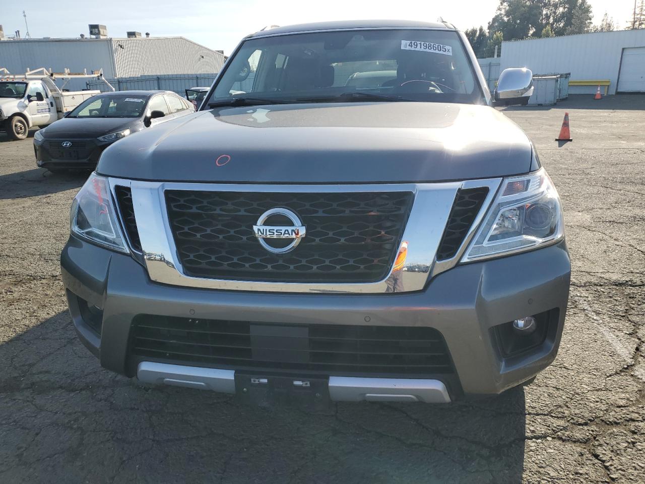 2017 Nissan Armada VIN JN8AY2NF1H9300454 Copart auction photo, side damage thumbnail 5