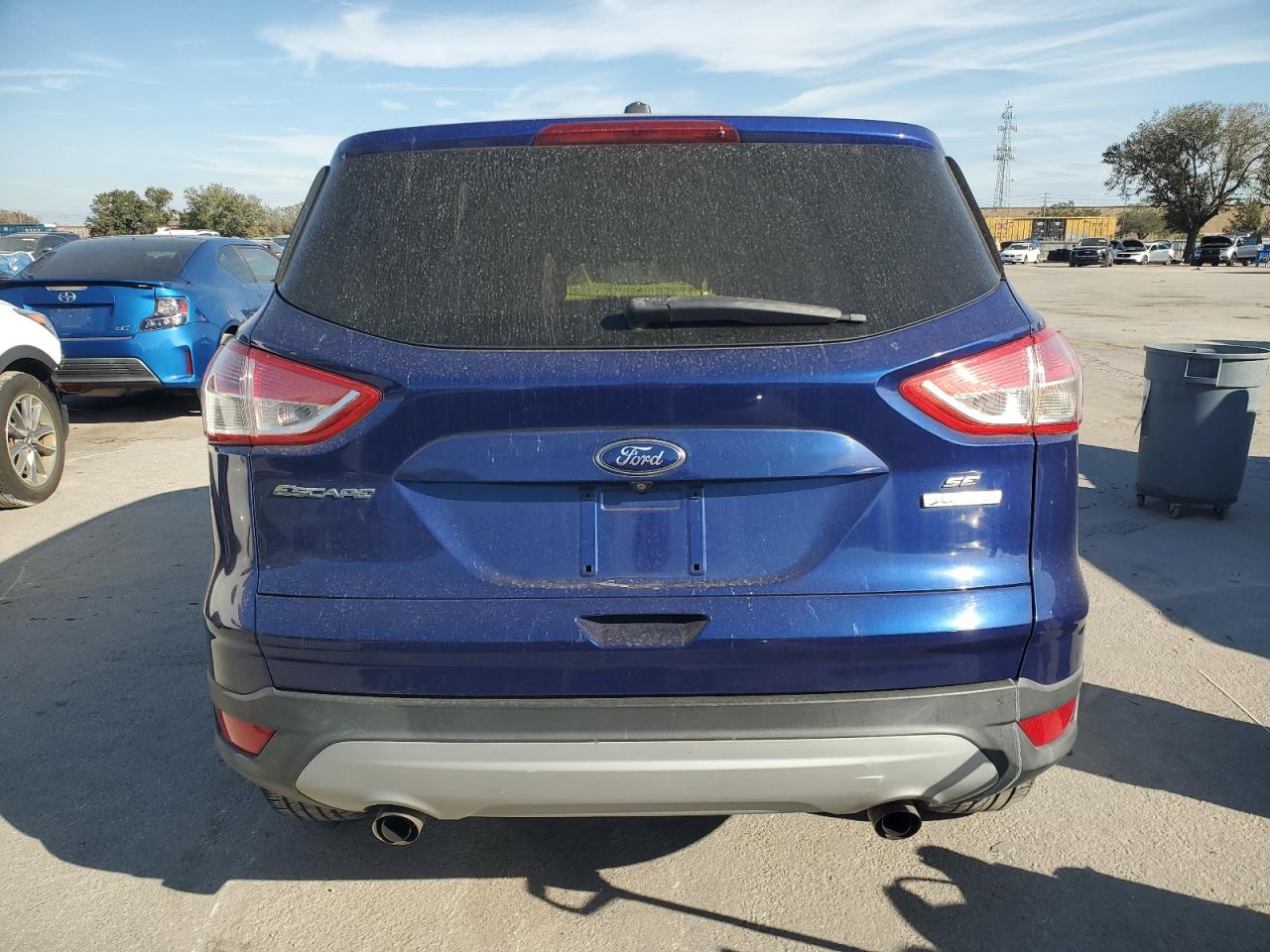 2014 Ford Escape VIN 1FMCU0GX0EUD56206 Copart auction photo, burn - engine / front end damage thumbnail 6