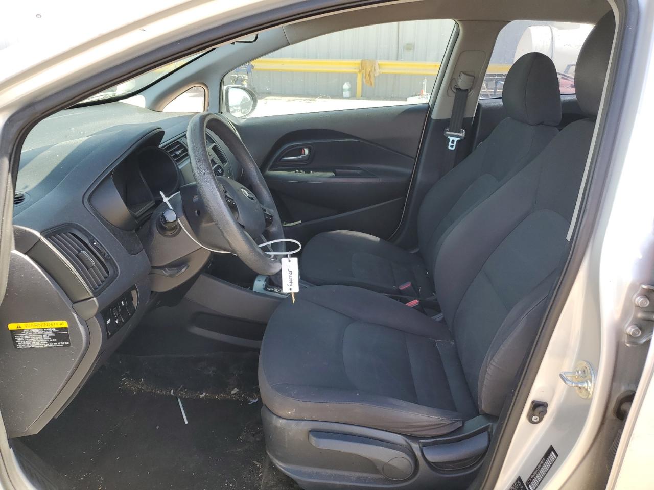 2013 KIA Rio VIN KNADM5A33D6291833 Copart auction photo, side damage thumbnail 7
