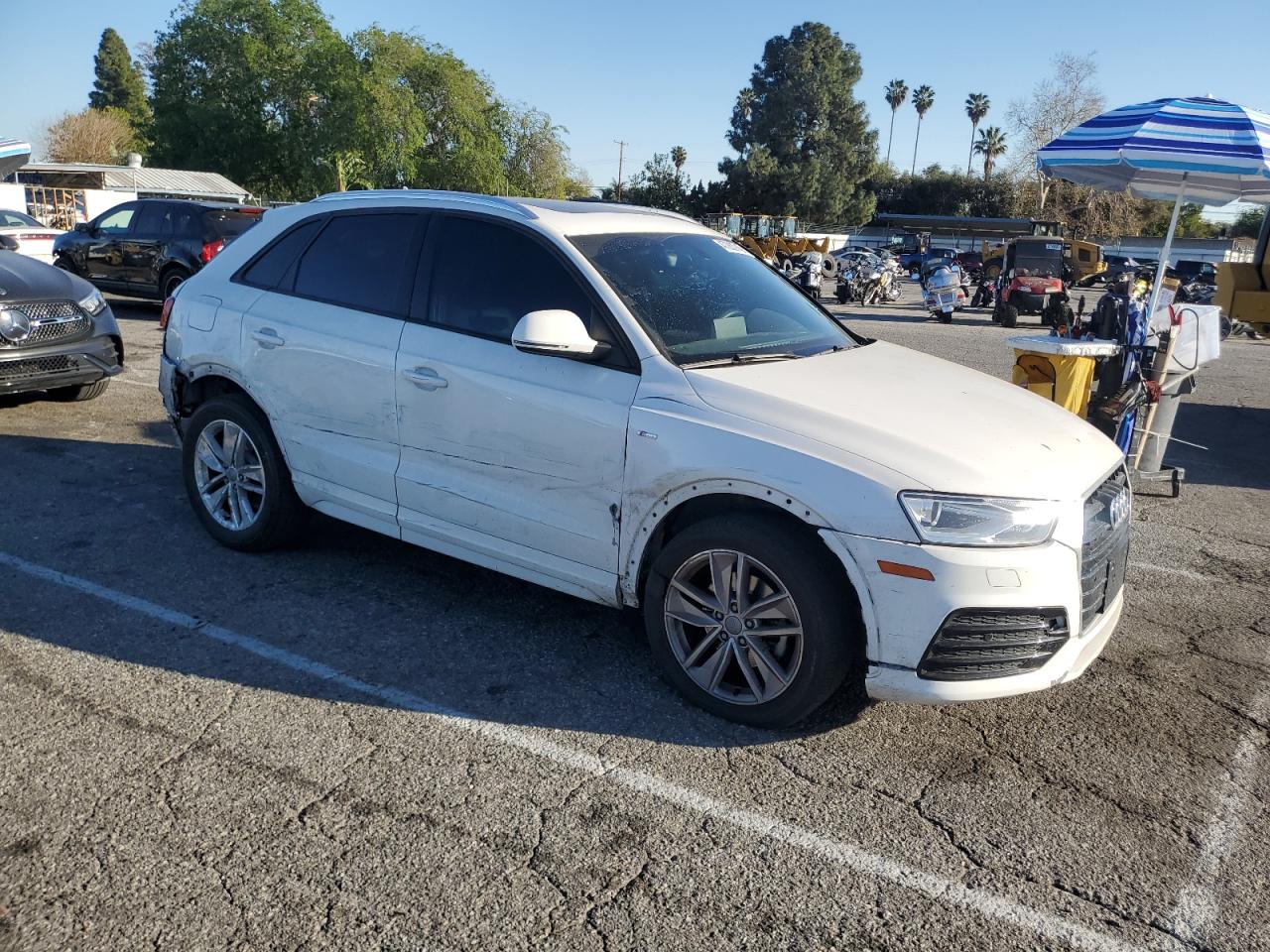 2018 Audi Q3 VIN WA1BCCFS0JR012909 Copart auction photo, all over damage thumbnail 4