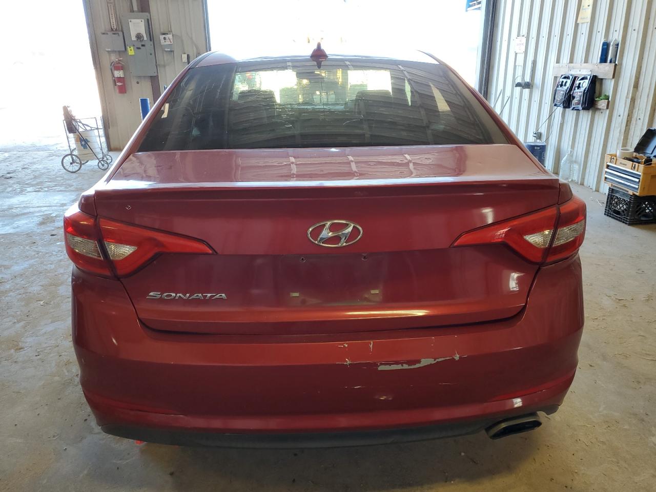 2017 Hyundai Sonata VIN 5NPE24AFXHH521106 Copart auction photo, front end / hail damage thumbnail 6