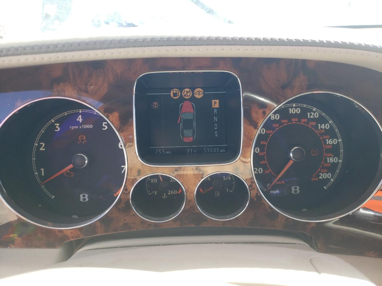 2007 Bentley Continental VIN SCBBR93W77C040445 Copart auction photo, all over damage thumbnail 9
