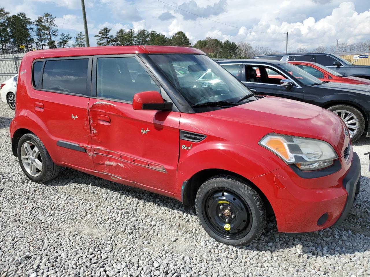 2010 KIA Soul VIN KNDJT2A20A7166857 Copart auction photo, side / minor dent/scratches damage thumbnail 4