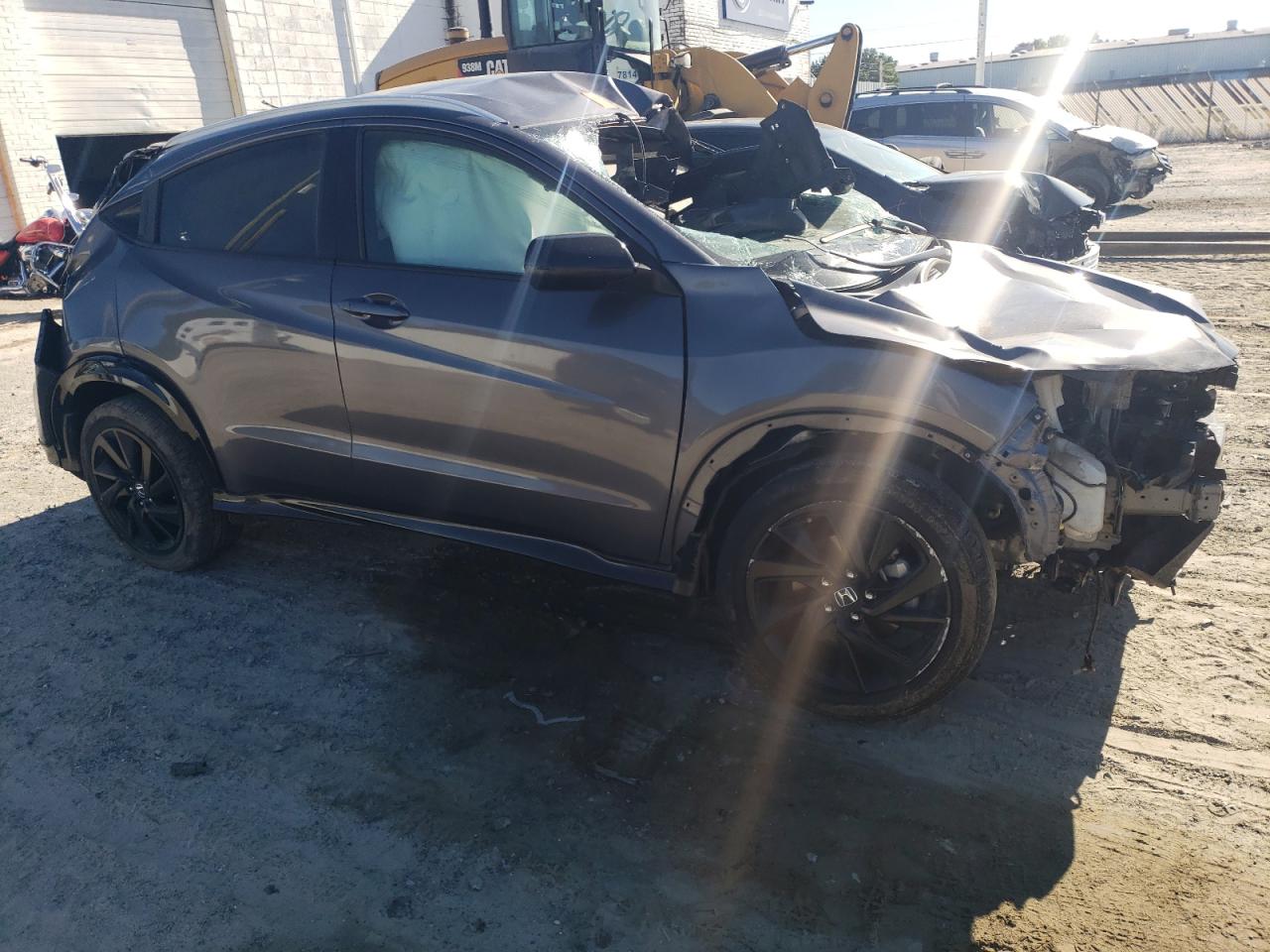 2021 Honda HR-V VIN 3CZRU5H16MM727937 Copart auction photo, rollover damage thumbnail 4