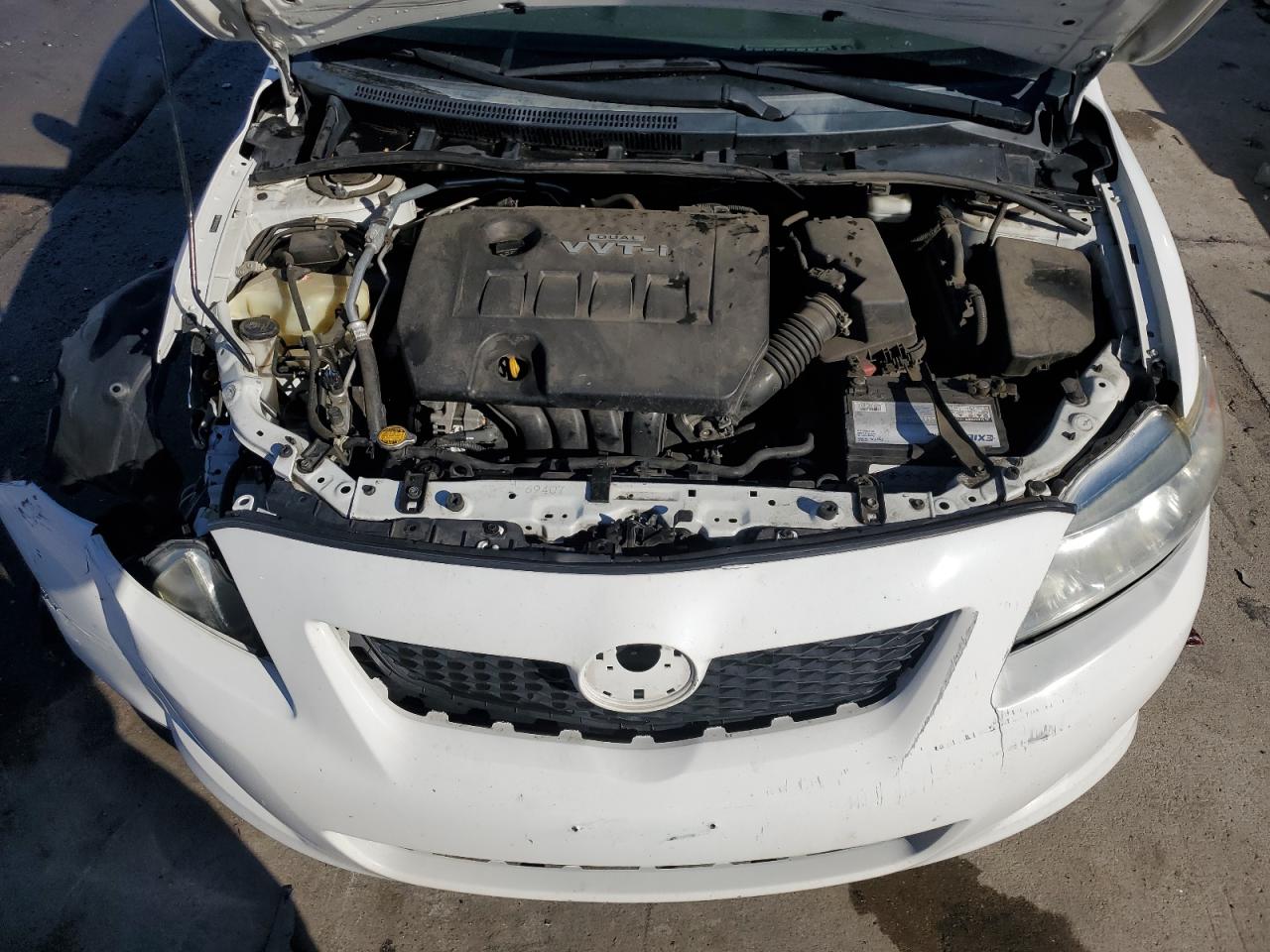 2010 Toyota Corolla VIN 2T1BU4EE8AC535545 Copart auction photo, front end / side damage thumbnail 11