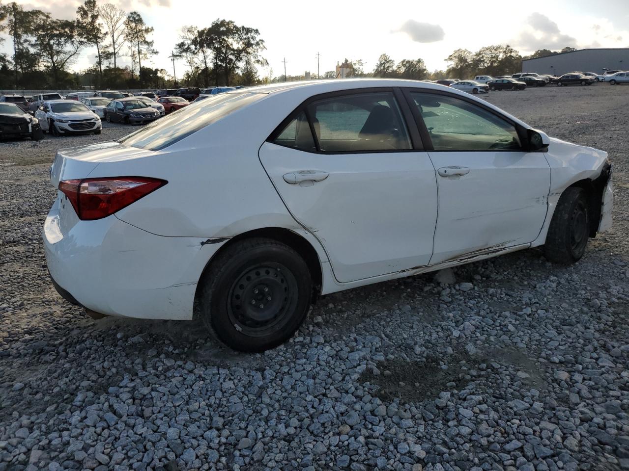 2017 Toyota Corolla VIN 5YFBURHE4HP712353 Copart auction photo, front end / side damage thumbnail 3