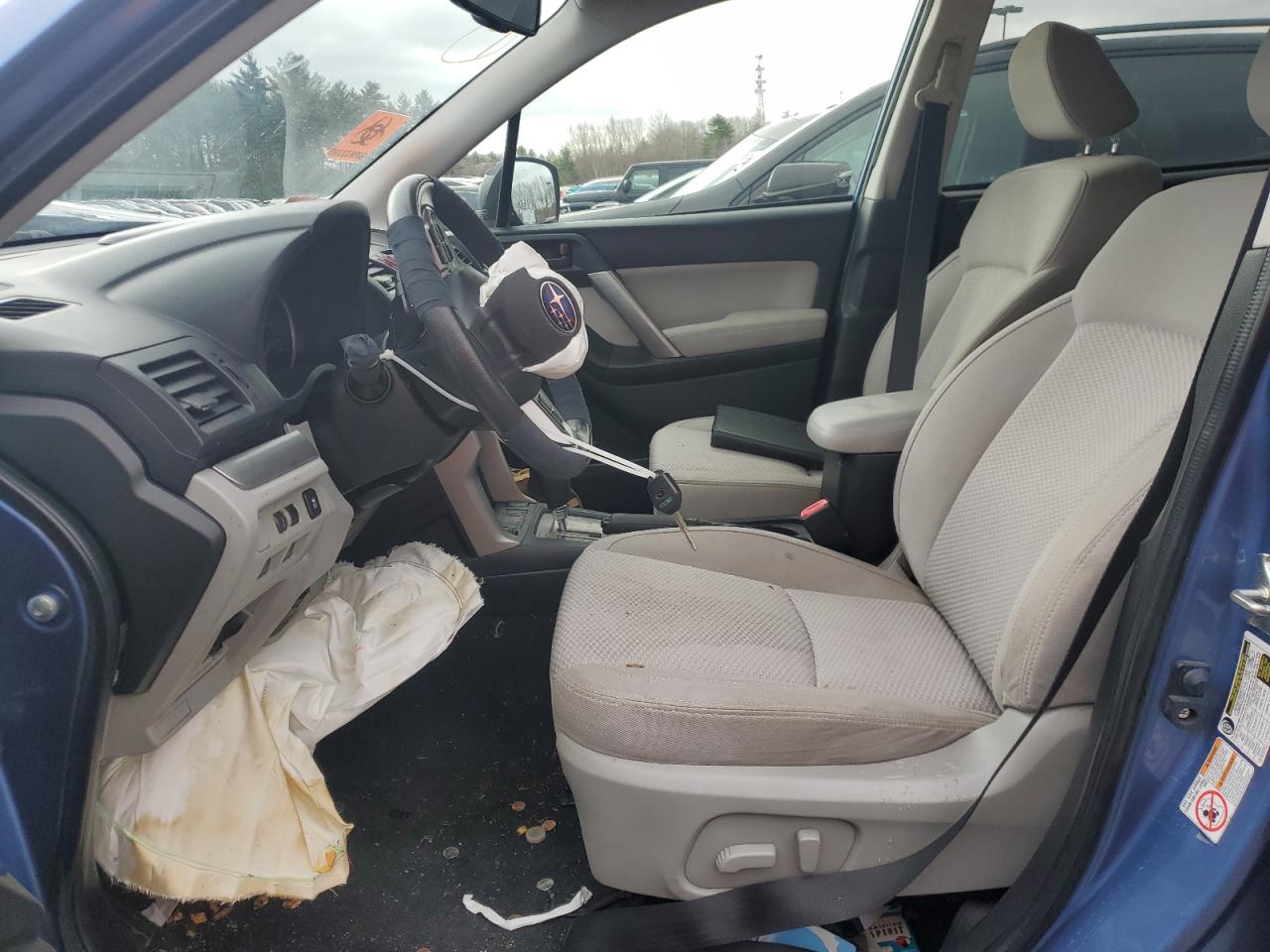 2015 Subaru Forester VIN JF2SJADC4FH556405 Copart auction photo, front end / minor dent/scratches damage thumbnail 7
