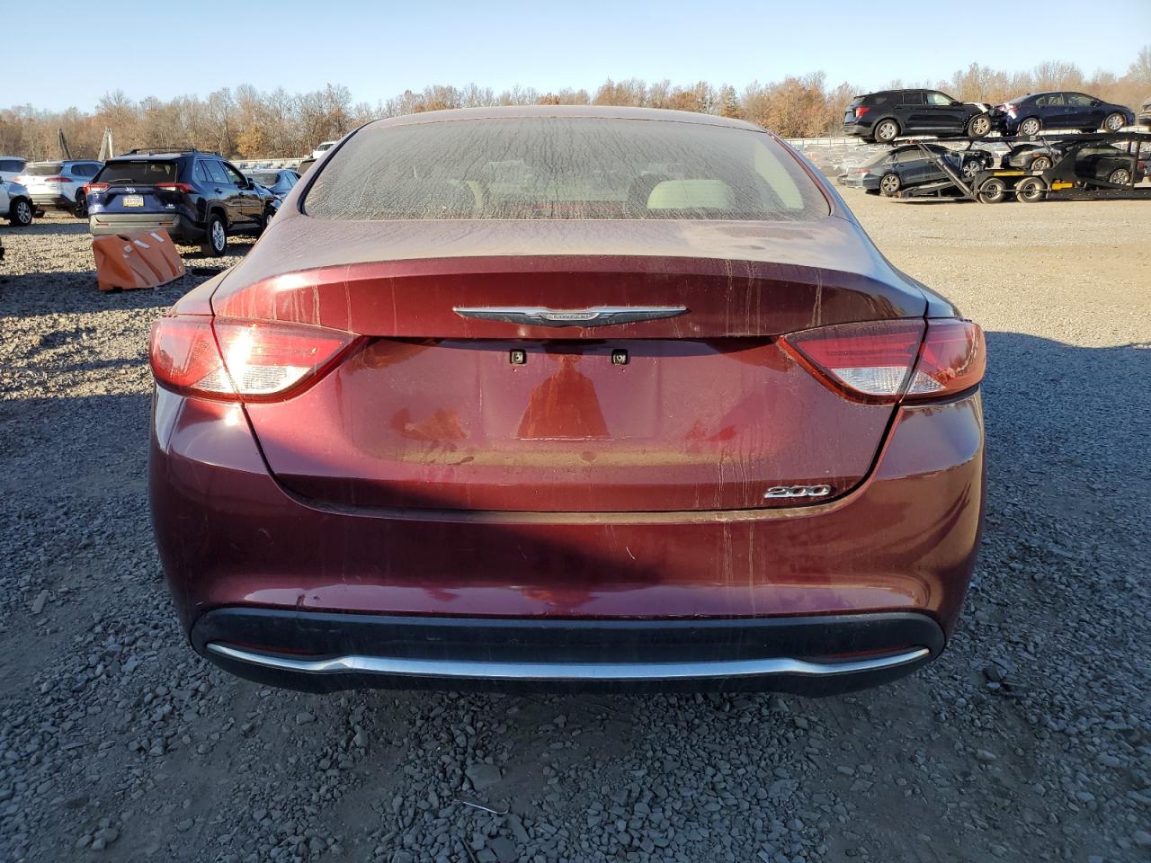 2015 Chrysler 200 VIN 1C3CCCAB2FN562455 Copart auction photo, front end / side damage thumbnail 6