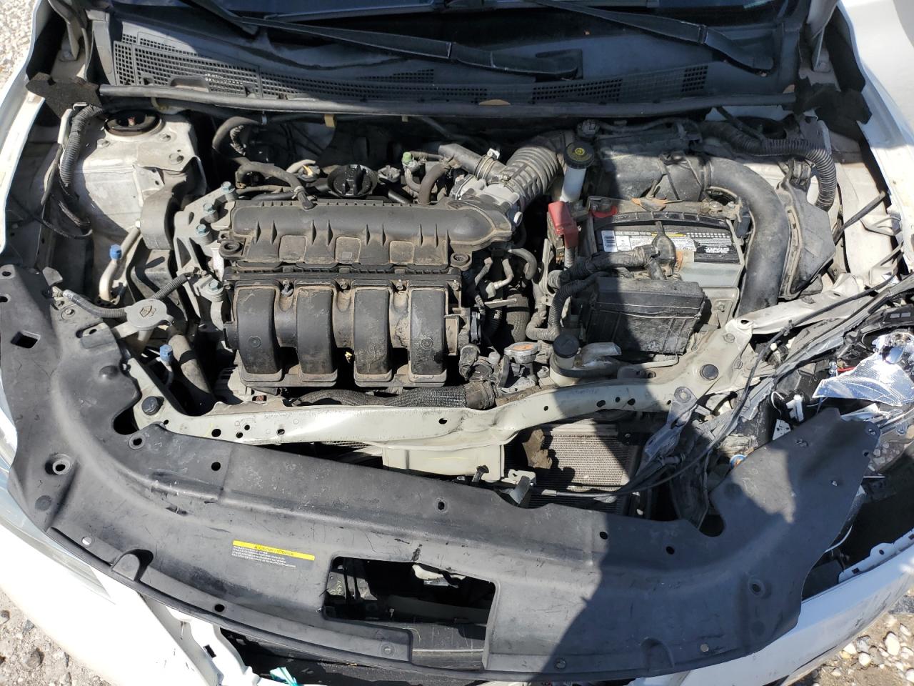 2013 Nissan Sentra VIN 3N1AB7AP4DL698790 Copart auction photo, front end / side damage thumbnail 11