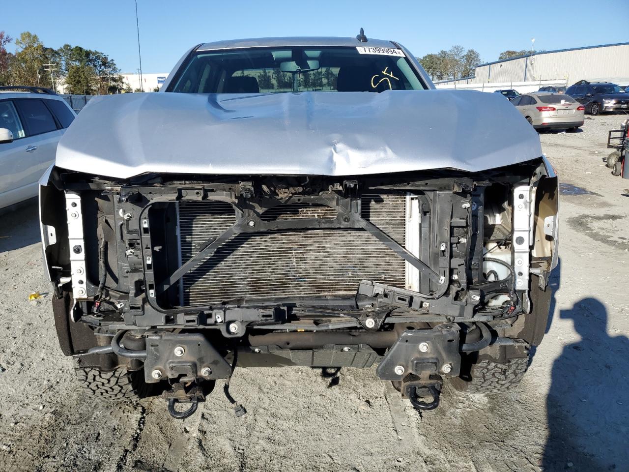 2018 Chevrolet Silverado VIN 3GCUKREC4JG192278 Copart auction photo, front end damage thumbnail 5