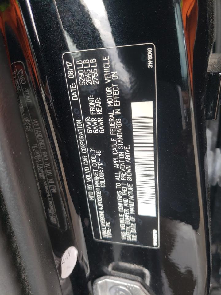 2018 Volvo S90 VIN LVY992ML4JP028091 Copart auction photo, front end damage thumbnail 12