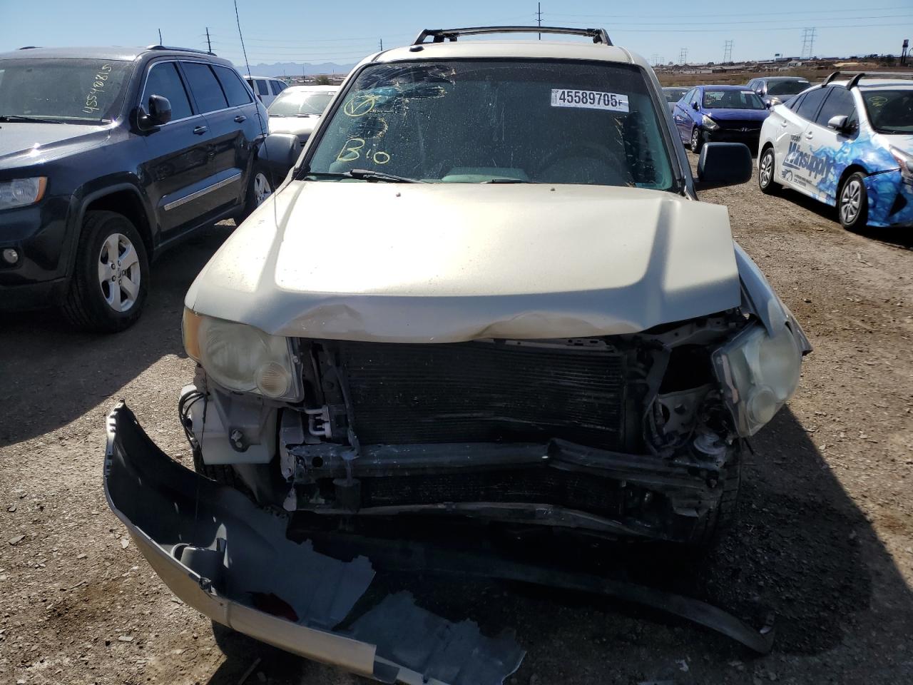 2010 Ford Escape VIN 1FMCU9D74AKB01346 Copart auction photo, front end / mechanical damage thumbnail 5