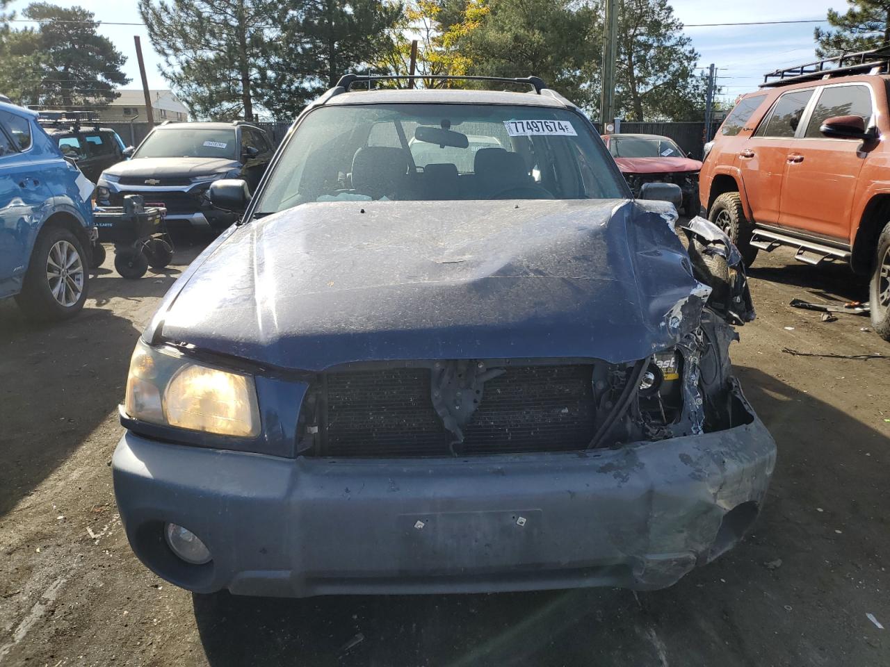 2005 Subaru Forester VIN JF1SG63675H723530 Copart auction photo, all over damage thumbnail 5