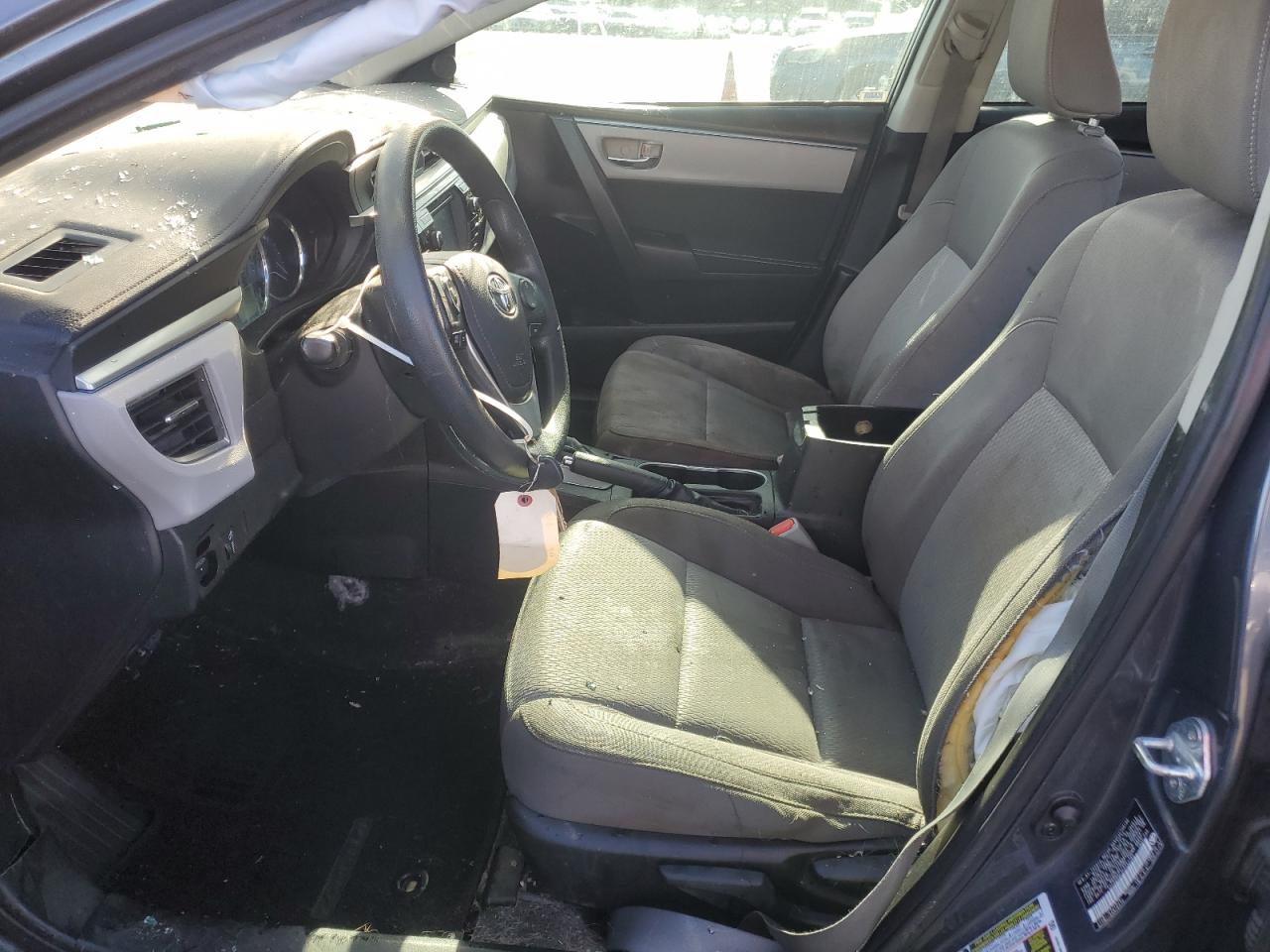 2015 Toyota Corolla VIN 5YFBURHE3FP242765 Copart auction photo, rollover / water/flood damage thumbnail 7