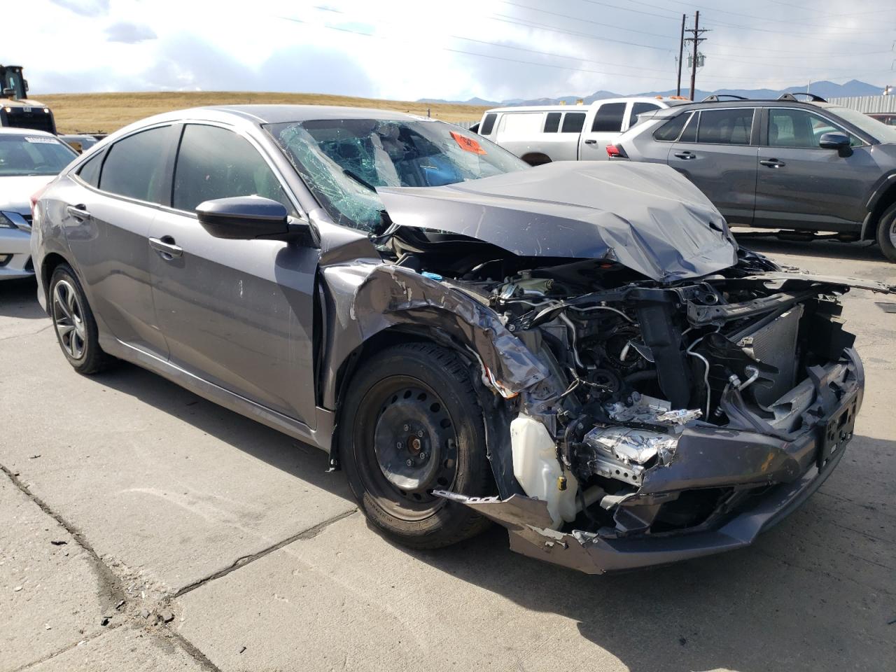 2020 Honda Civic VIN 19XFC2F62LE023266 Copart auction photo, front end / undercarriage damage thumbnail 4