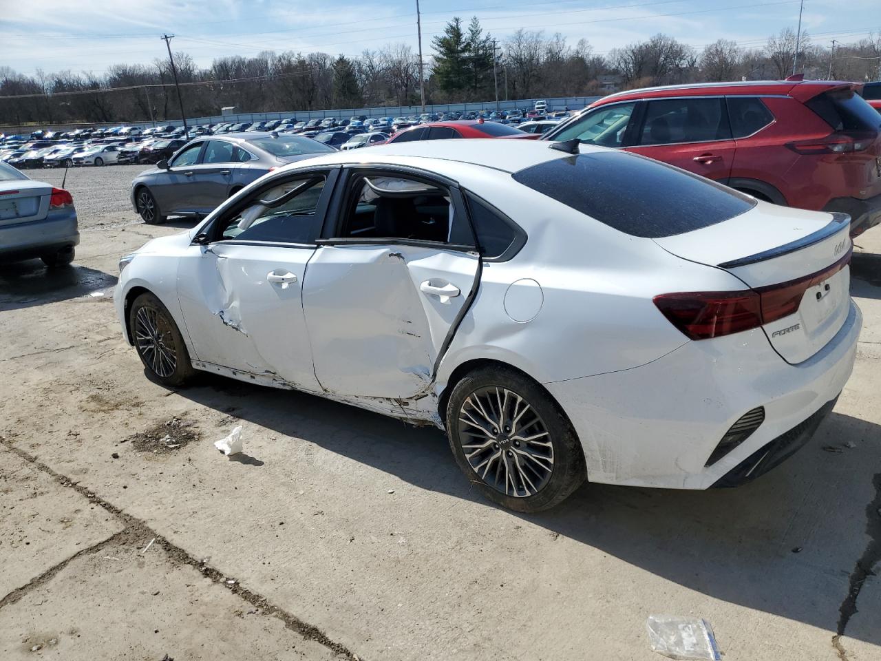 2023 KIA Forte VIN 3KPF54AD7PE662308 Copart auction photo, side damage thumbnail 2