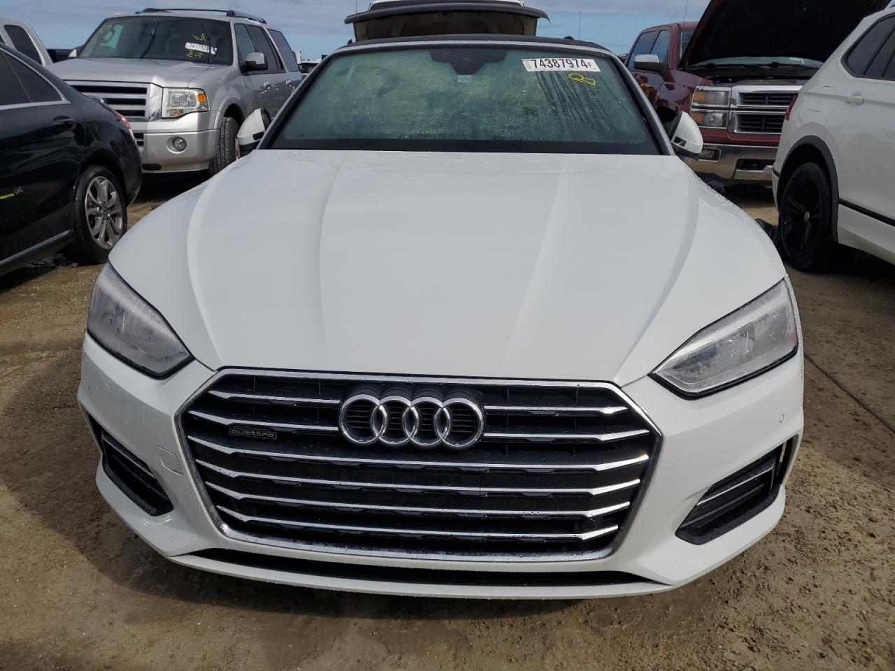 2018 Audi A5 VIN WAUYNGF55JN001145 Copart auction photo, water/flood damage thumbnail 5