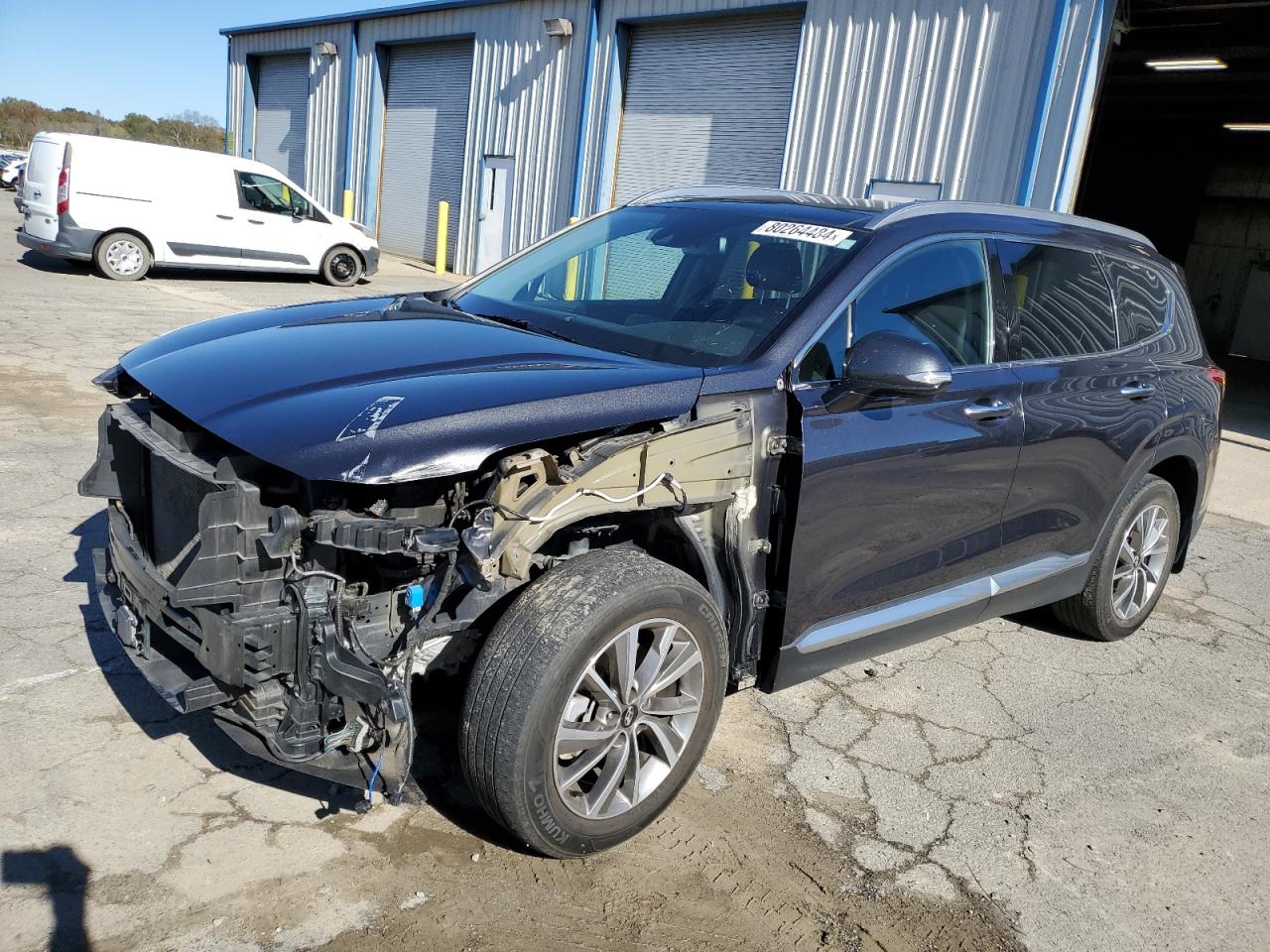 2020 Hyundai Santa Fe VIN 5NMS33AD4LH273336 Copart auction photo, front end / minor dent/scratches damage thumbnail 2