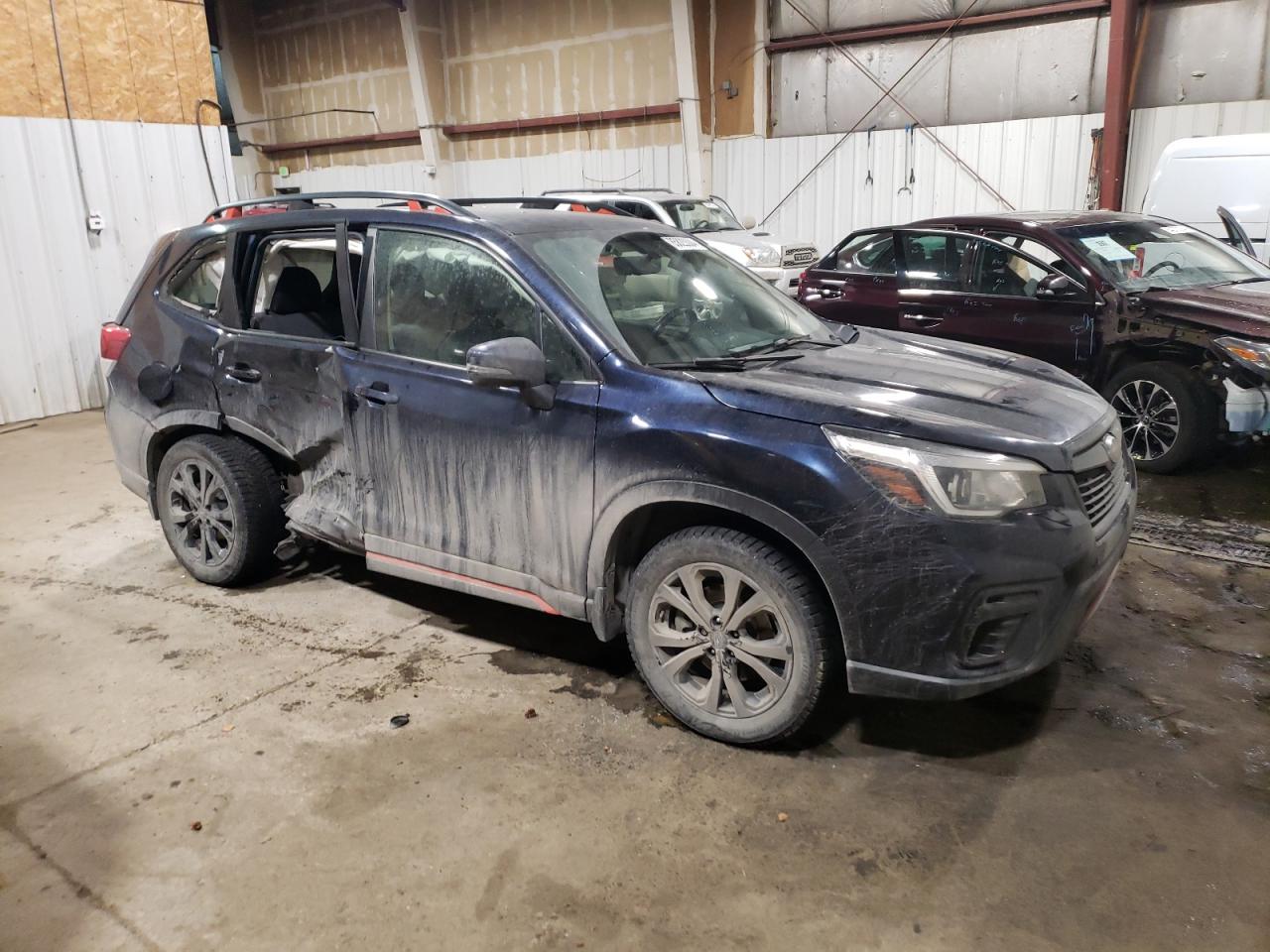2019 Subaru Forester VIN JF2SKAPC9KH458229 Copart auction photo, rear end / side damage thumbnail 4