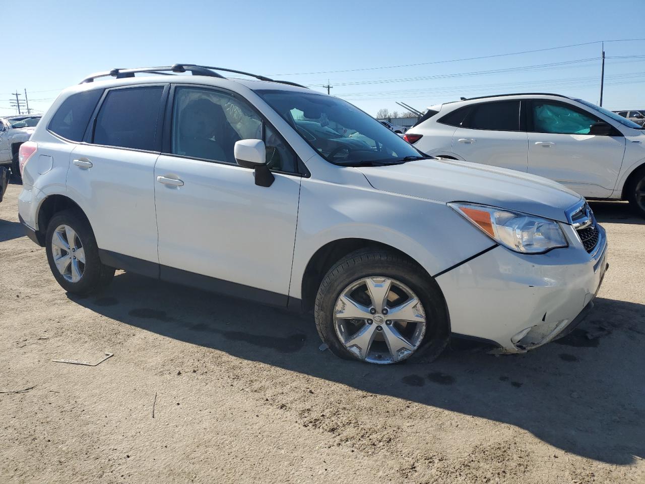2014 Subaru Forester VIN JF2SJAEC9EH555893 Copart auction photo, undercarriage / front end damage thumbnail 4