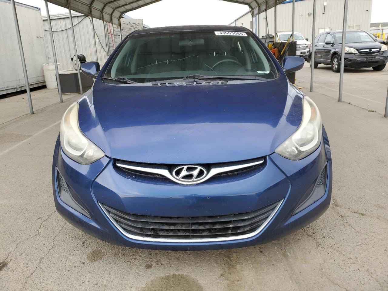 2016 Hyundai Elantra VIN 5NPDH4AE0GH701095 Copart auction photo, vandalism damage thumbnail 5