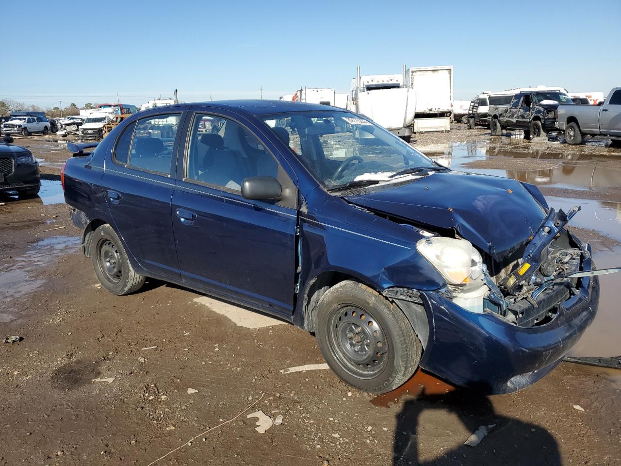 2003 Toyota Echo VIN JTDBT123730290139 Copart auction photo, front end / rear end damage thumbnail 4
