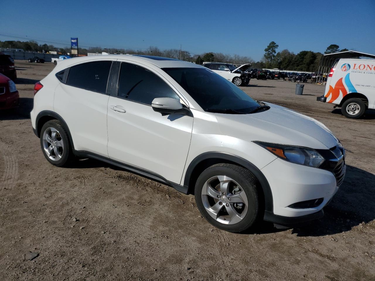 2017 Honda HR-V VIN 3CZRU5H54HM701426 Copart auction photo, front end / side damage thumbnail 4