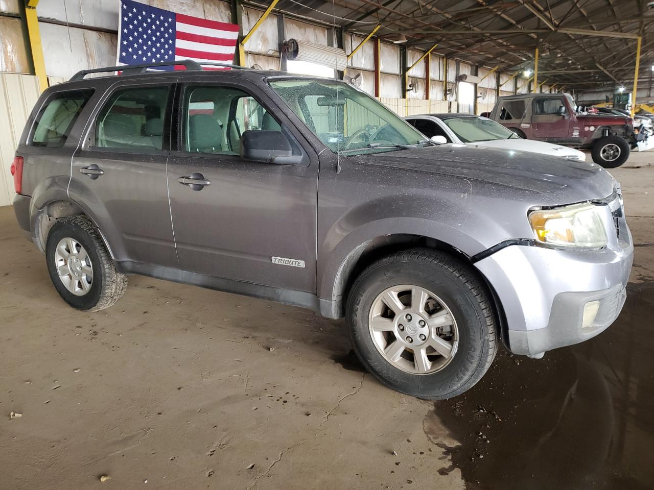 2008 Mazda Tribute VIN 4F2CZ02Z98KM23531 Copart auction photo, front end damage thumbnail 4
