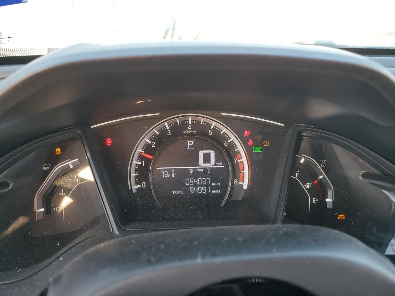 2017 Honda Civic VIN 19XFC2F56HE025939 Copart auction photo, front end damage thumbnail 9