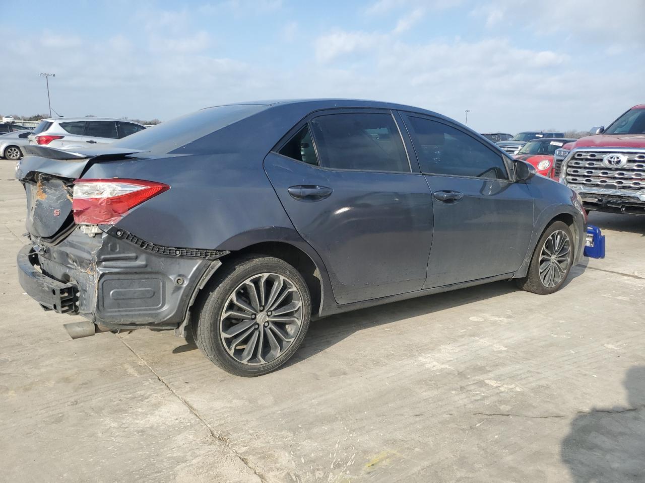 2014 Toyota Corolla VIN 2T1BURHE9EC063774 Copart auction photo, rear end damage thumbnail 3