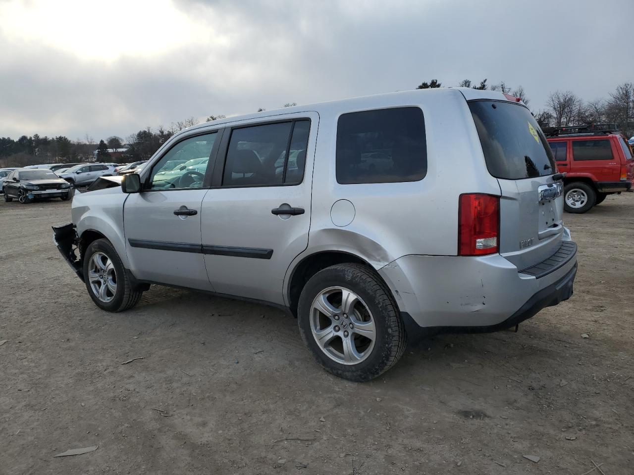 2014 Honda Pilot VIN 5FNYF4H26EB019028 Copart auction photo, front end / frame damage damage thumbnail 2