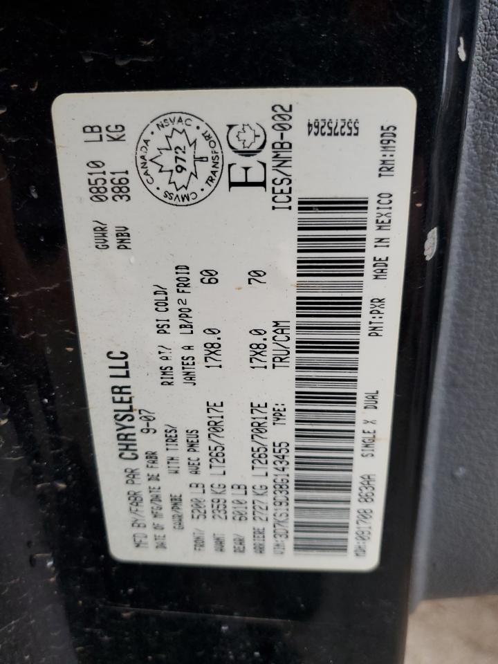 2008 Dodge RAM VIN 3D7KS19D38G143455 Copart auction photo, front end damage thumbnail 12