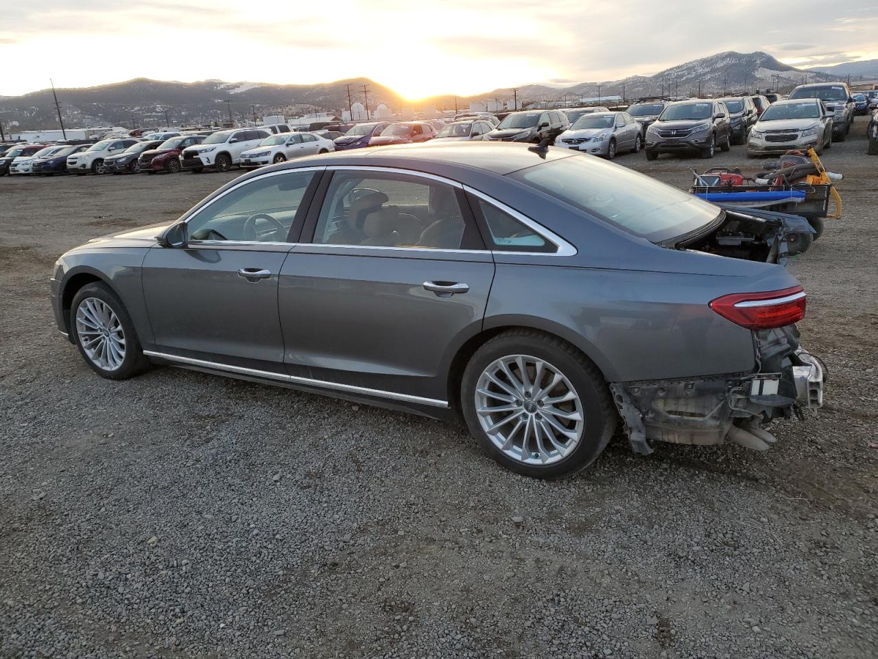 2020 Audi A8 VIN WAU8EAF84LN002541 Copart auction photo, rear end / minor dent/scratches damage thumbnail 2
