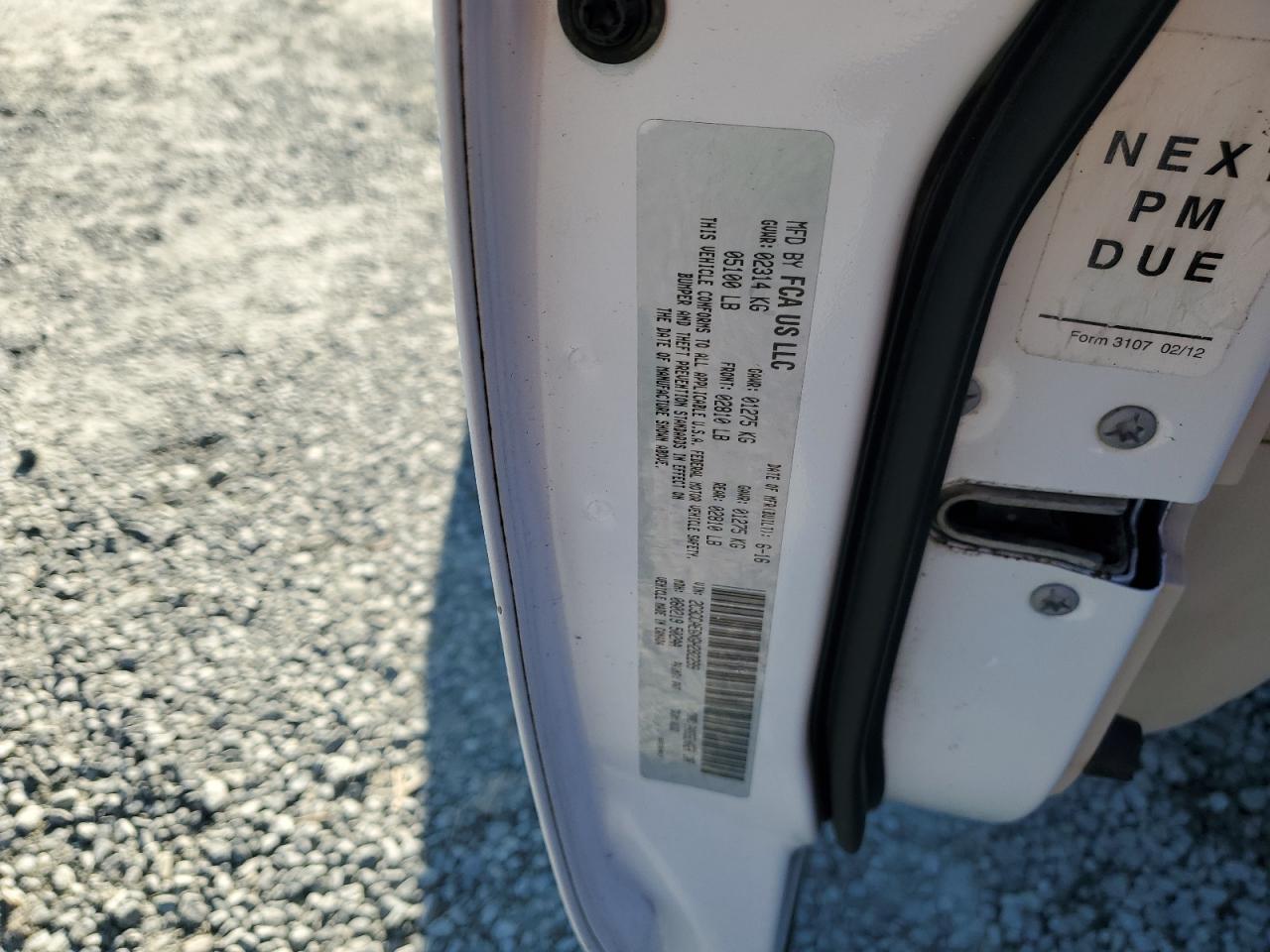 2016 Chrysler 300 VIN 2C3CCAEGXGH282299 Copart auction photo, all over damage thumbnail 12