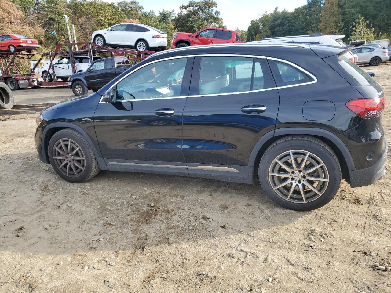 2023 Mercedes-Benz GLA-klasse VIN W1N4N5BB1PJ459078 Copart auction photo, side / front end damage thumbnail 2