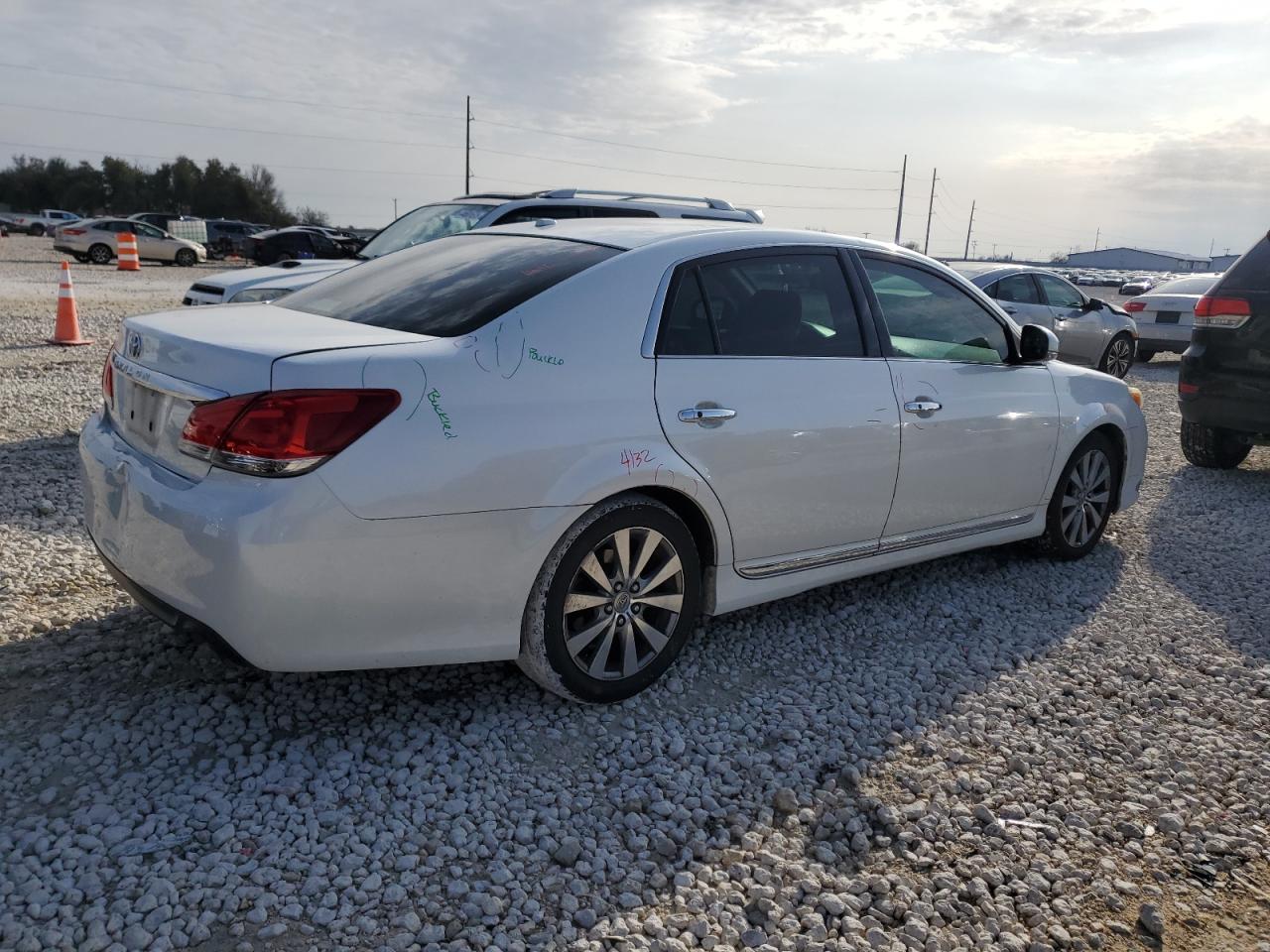 2011 Toyota Avalon VIN 4T1BK3DB8BU382799 Copart auction photo, rear end / hail damage thumbnail 3