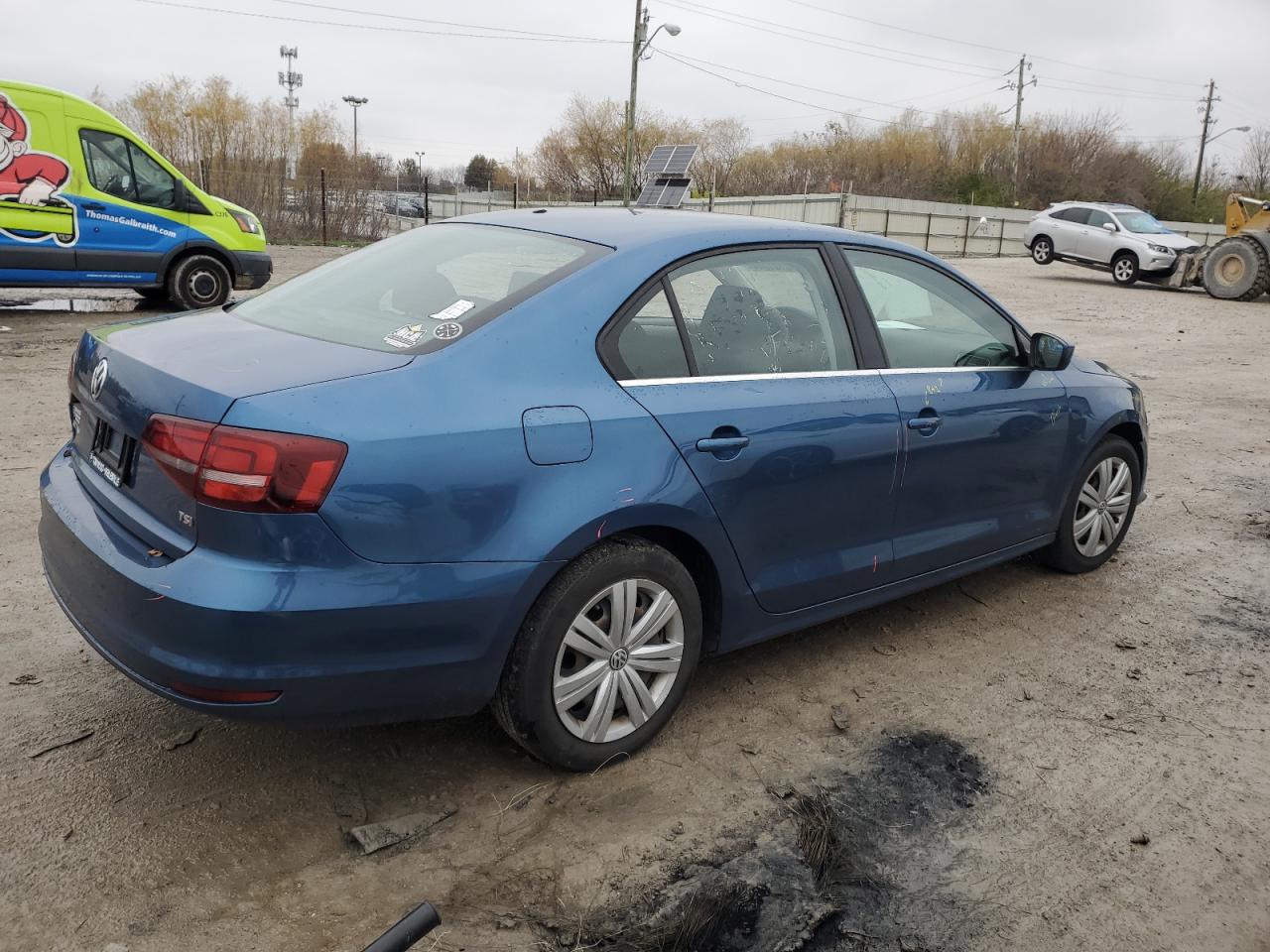 2017 Volkswagen Jetta VIN 3VW2B7AJ8HM387387 Copart auction photo, side / minor dent/scratches damage thumbnail 3