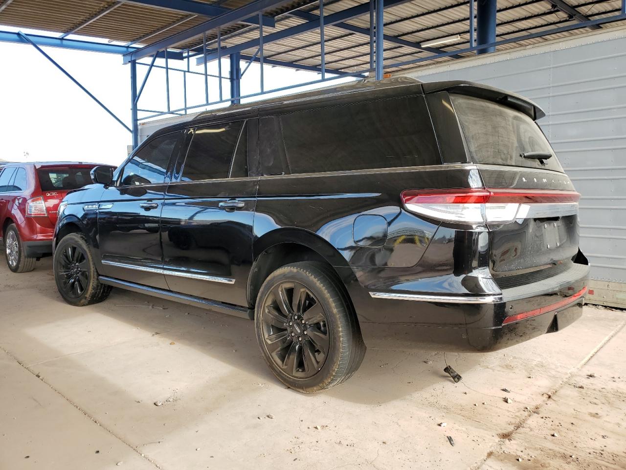 2022 Lincoln Navigator VIN 5LMJJ3LT4NEL04511 Copart auction photo, front end / side damage thumbnail 2