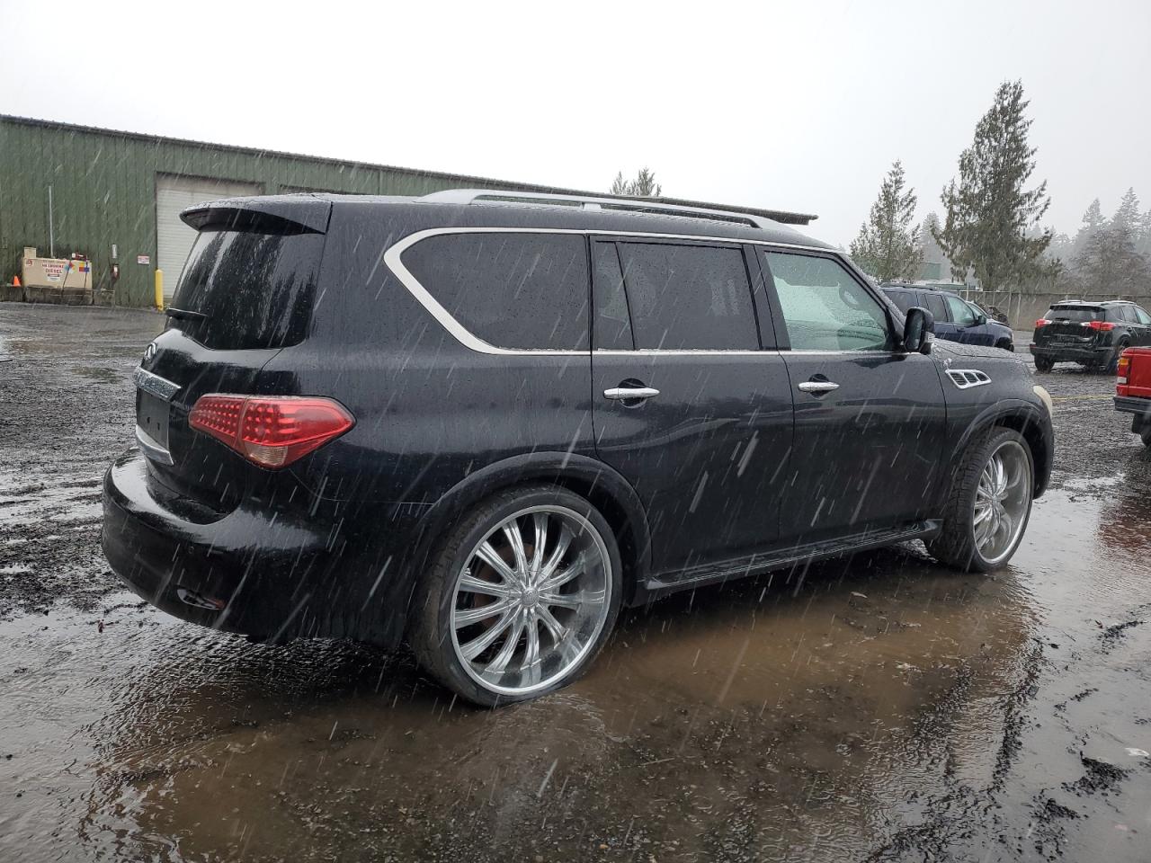 2011 Infiniti QX56 VIN JN8AZ2NE7B9004754 Copart auction photo, mechanical damage thumbnail 3