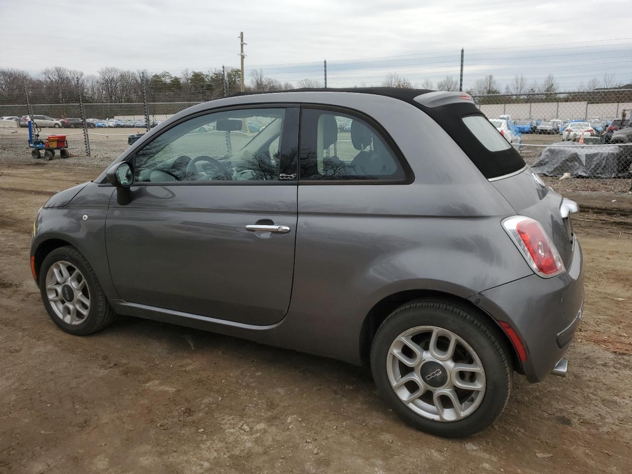 2012 Fiat 500 VIN 3C3CFFDR1CT382851 Copart auction photo, front end / rear end damage thumbnail 2