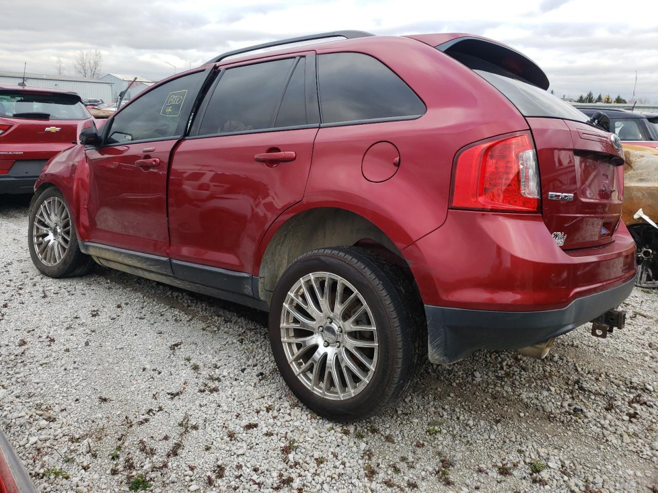 2014 Ford Edge VIN 2FMDK4JCXEBB84439 Copart auction photo, all over damage thumbnail 2