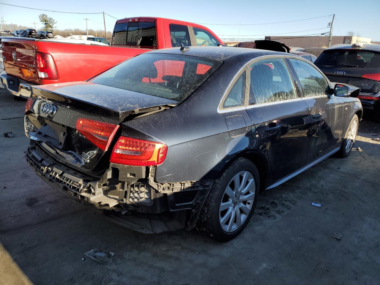 2015 Audi A4 VIN WAUBFAFL1FN024248 Copart auction photo, frame damage / all over damage thumbnail 3